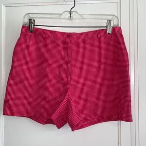 The Limited stretch pink & red checked shorts‎